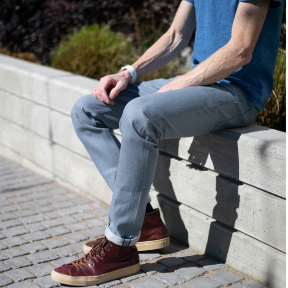 Gustin Blue Denim HEATHER SMOOTH SELVEDGE